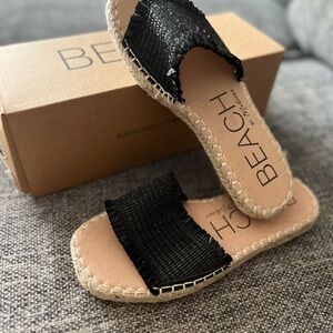 Beach by Matisse Espadrille Flat Slide Koko Sandals Size 6 New in Box Coastal